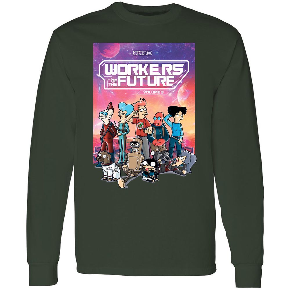 Long Sleeve T-Shirt - BTJD77U7 - Forest Green - 4