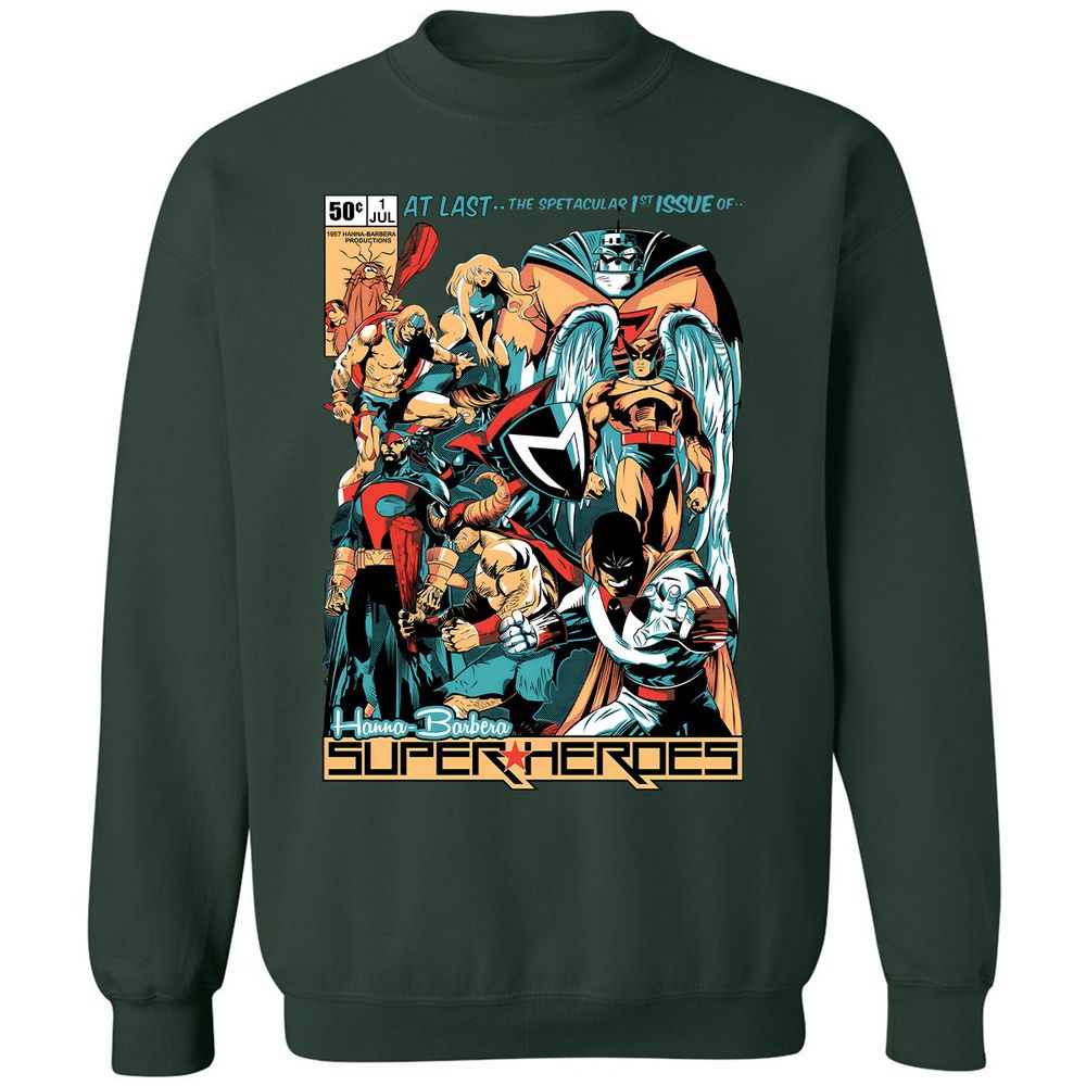 Classic Unisex Sweatshirt - X7M24QCP - Forest Green - 4
