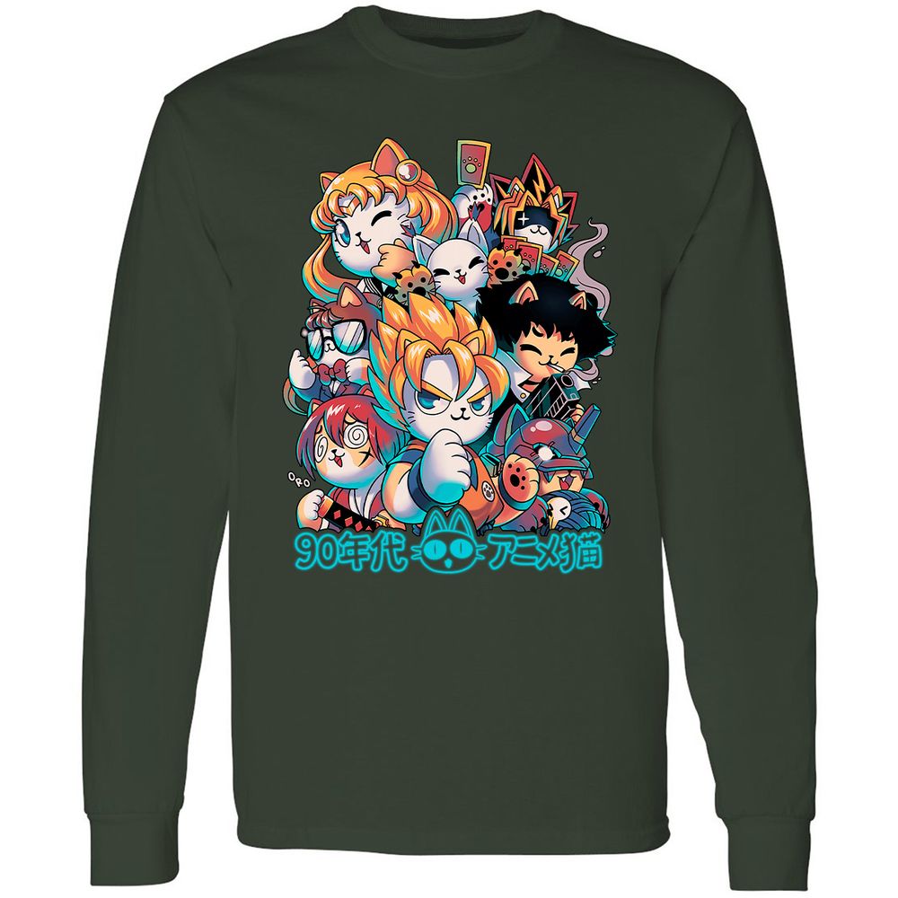Long Sleeve T-Shirt - ERXVQSH7 - Forest Green - 4