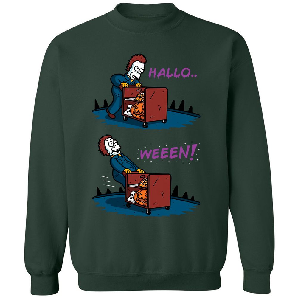 Classic Unisex Sweatshirt - 5GUJ4493 - Forest Green - 4