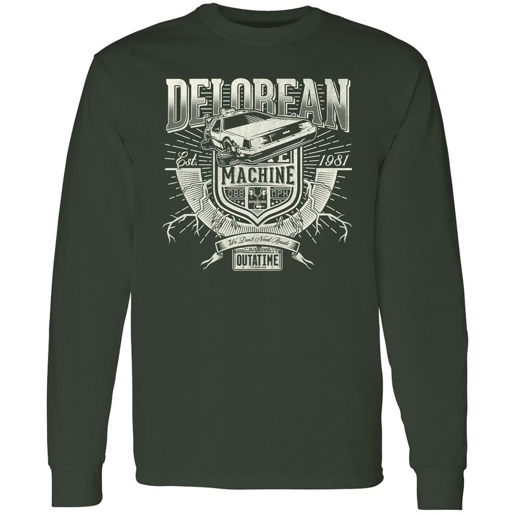 Long Sleeve T-Shirt - QMR2B6KT - Forest Green - 4