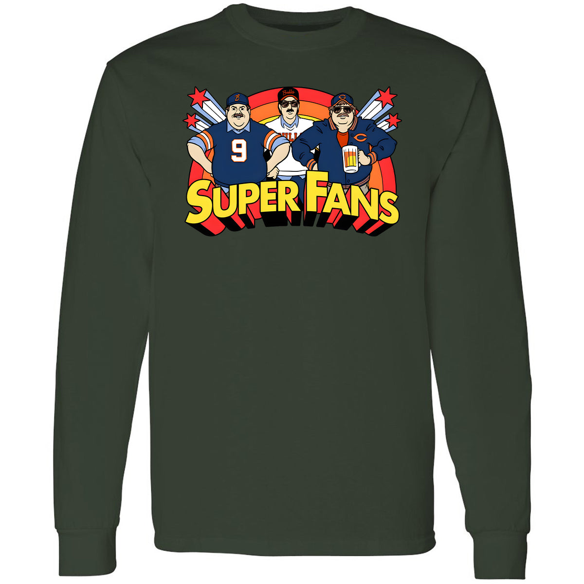 Long Sleeve T-Shirt - 2C58RJWC - Forest Green - 4