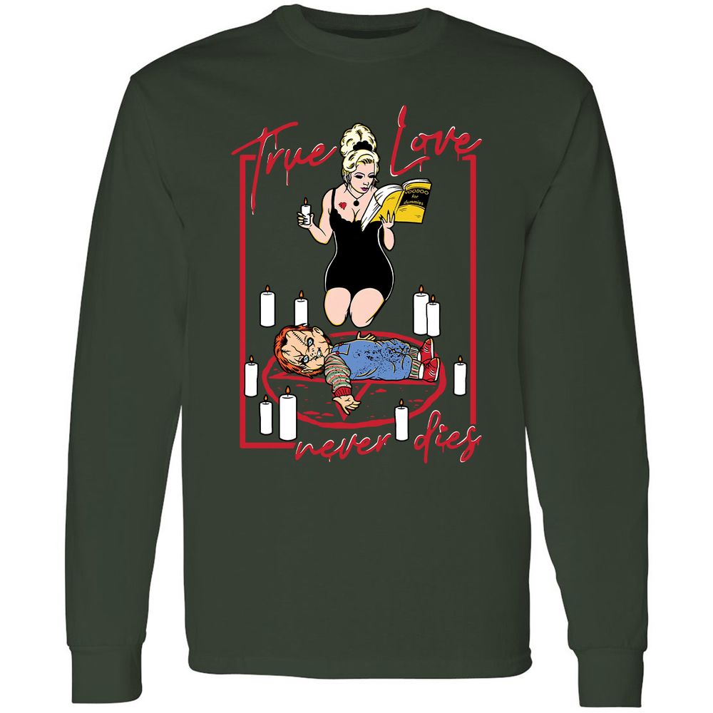 Long Sleeve T-Shirt - 98XA5SKP - Forest Green - 4