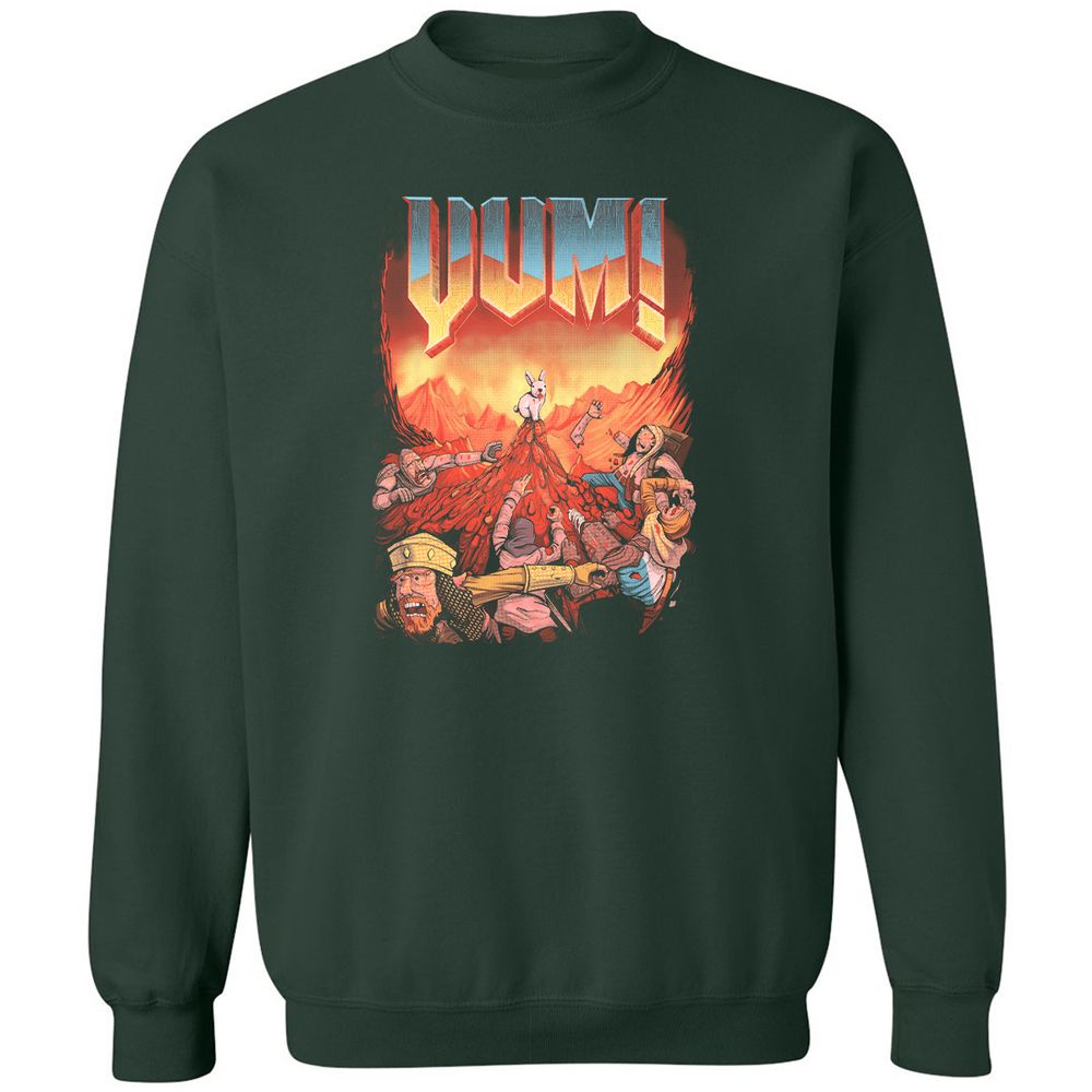 Classic Unisex Sweatshirt - P3MK43QB - Forest Green - 4