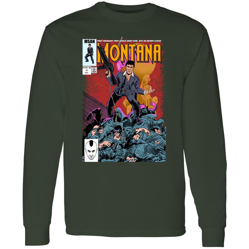 Long Sleeve T-Shirt - UDDM8AUX - Forest Green - 4