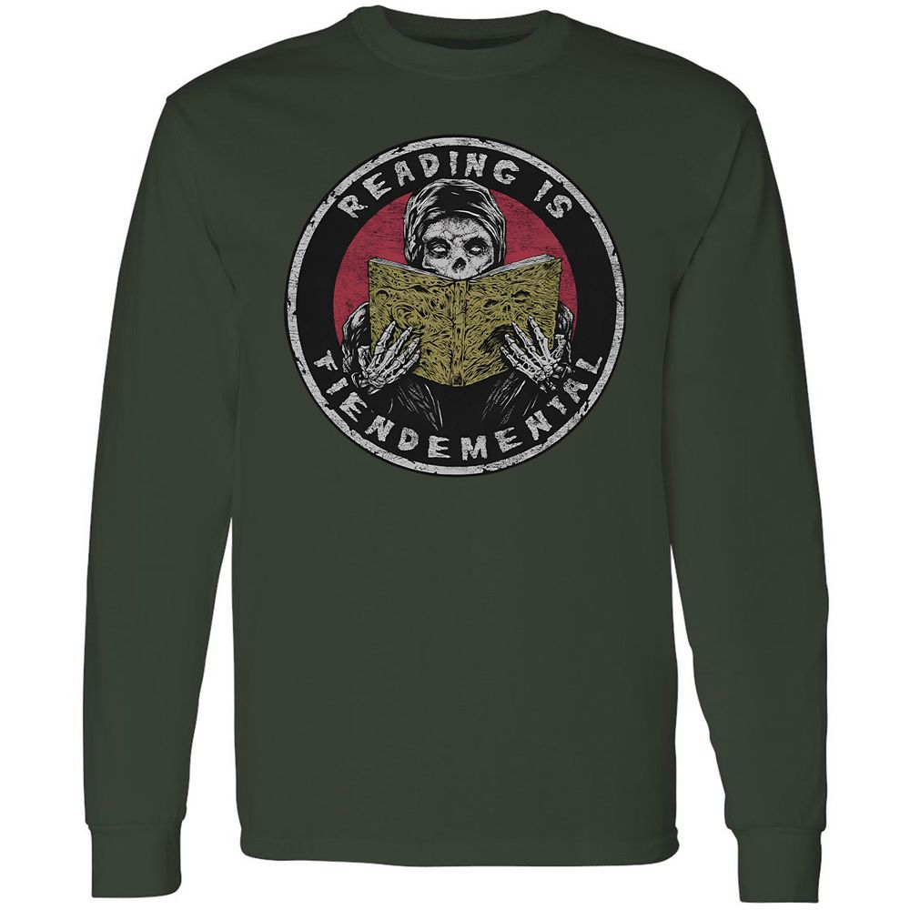 Reading Is Fiendemental - Forest Green - 4