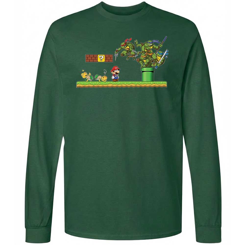 Long Sleeve T-Shirt - X5VAE6G2 - Forest Green - 4