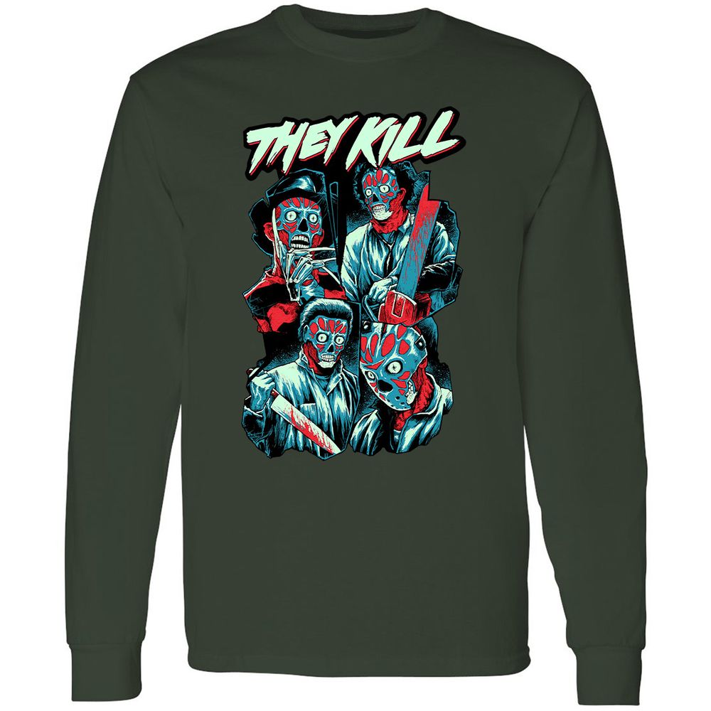 Long Sleeve T-Shirt - MX3AYYUW - Forest Green - 4