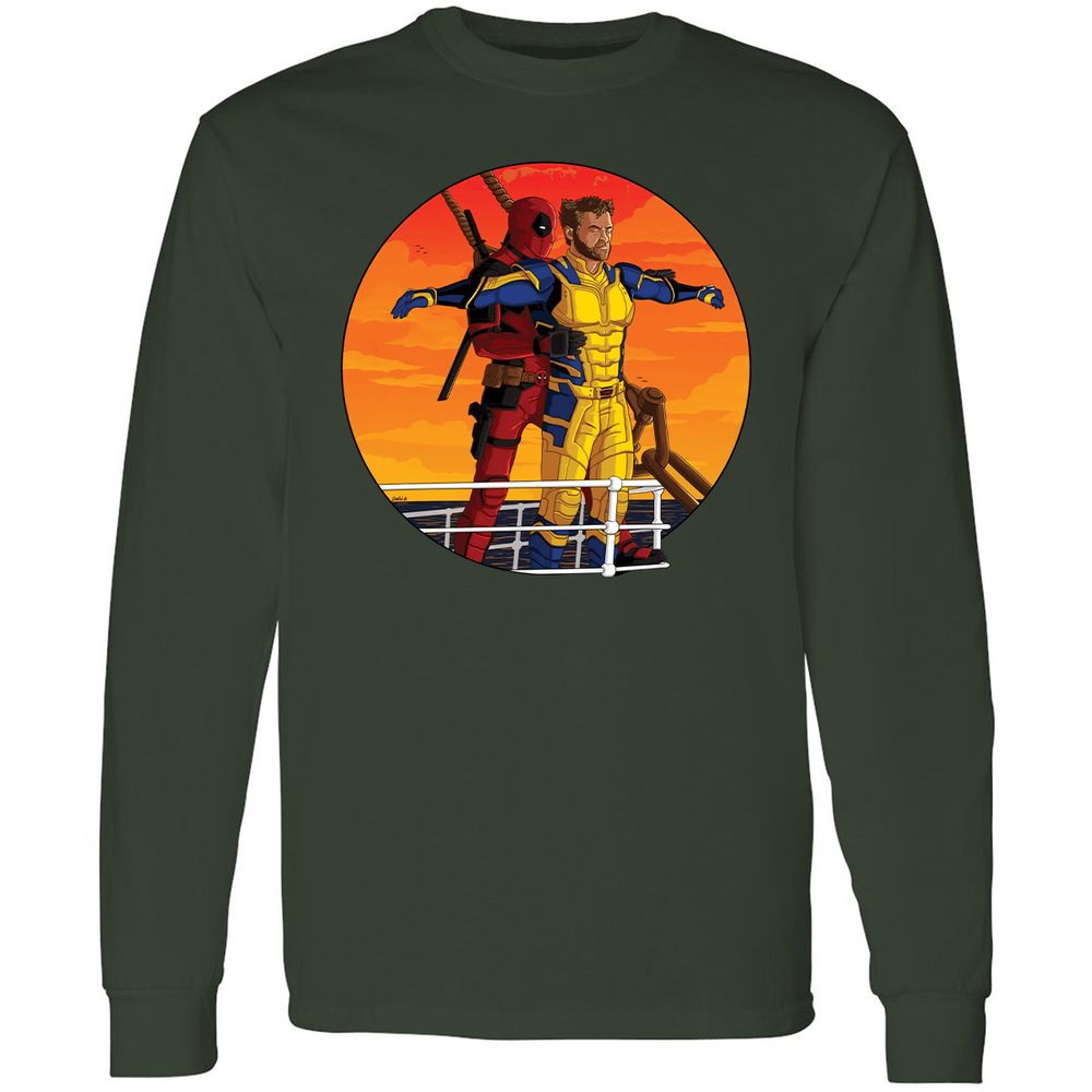 Long Sleeve T-Shirt - BL9FACRX - Forest Green - 4