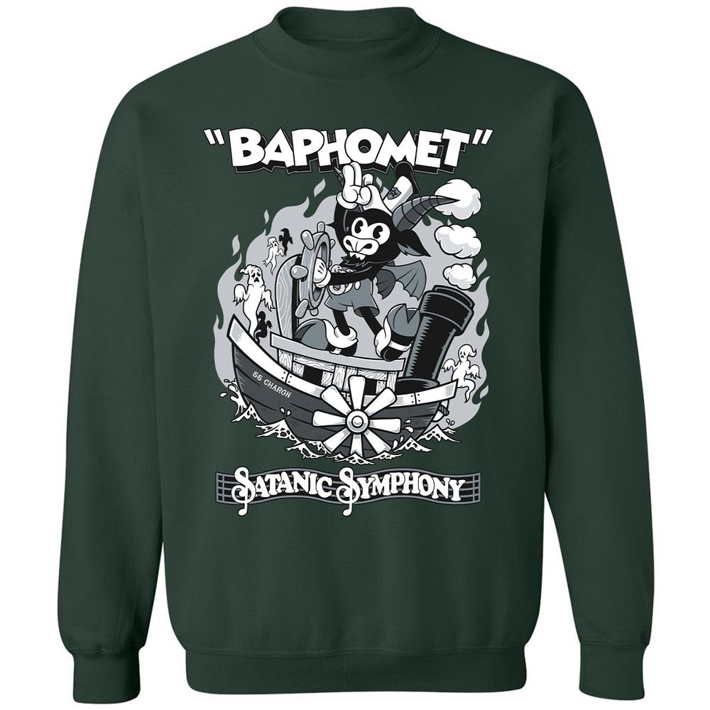 Classic Unisex Sweatshirt - SJ979R8J - Forest Green - 4