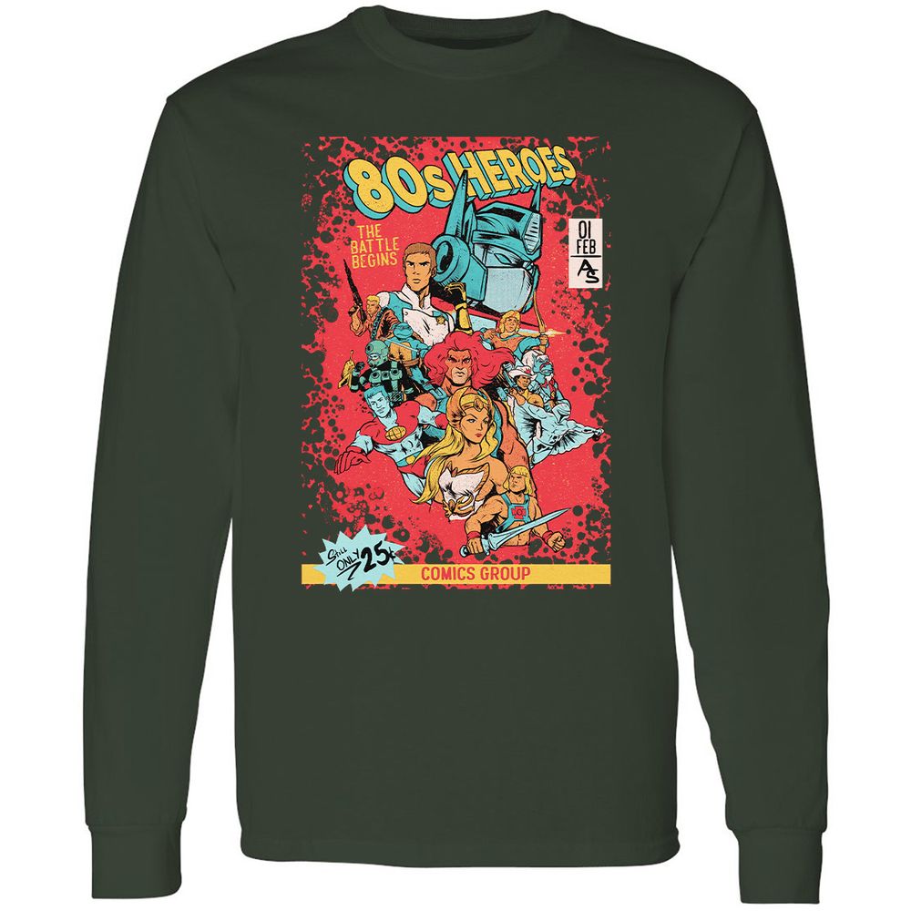 Long Sleeve T-Shirt - 8ZK34V5G - Forest Green - 4