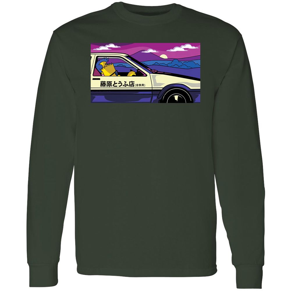 Long Sleeve T-Shirt - 9ETDAZSK - Forest Green - 4
