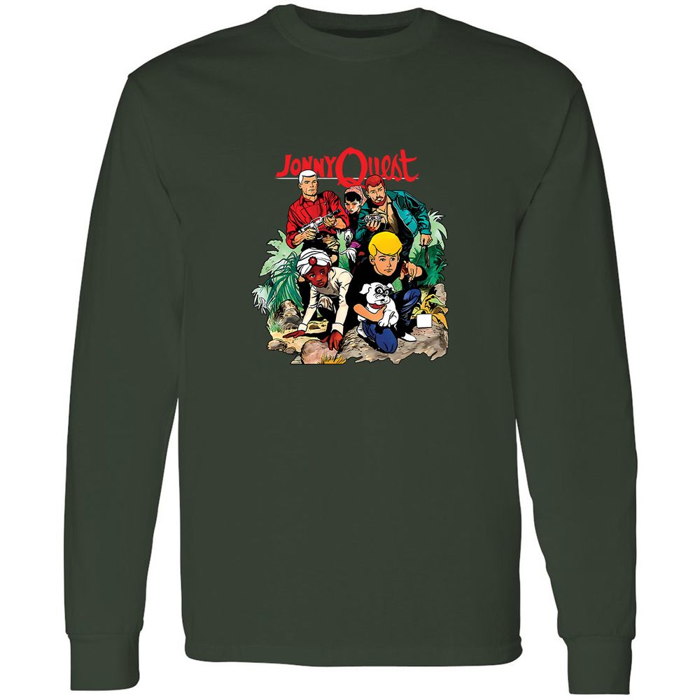 Long Sleeve T-Shirt - 7EQVG73D - Forest Green - 4