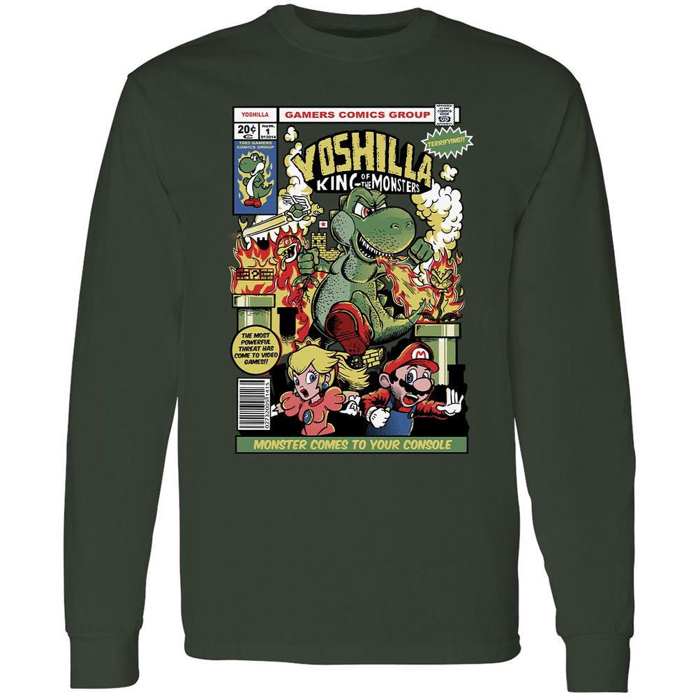 Long Sleeve T-Shirt - LVKVERZJ - Forest Green - 4