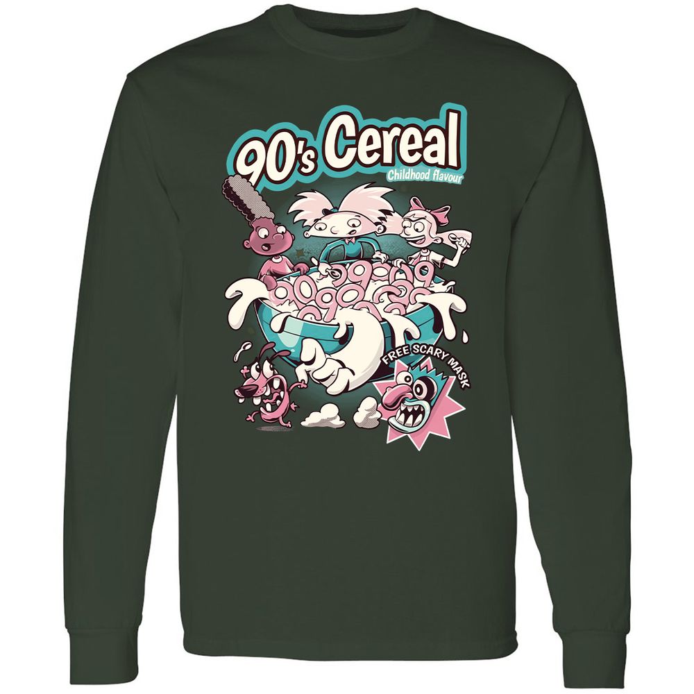 Long Sleeve T-Shirt - TRBF1XJU - Forest Green - 4