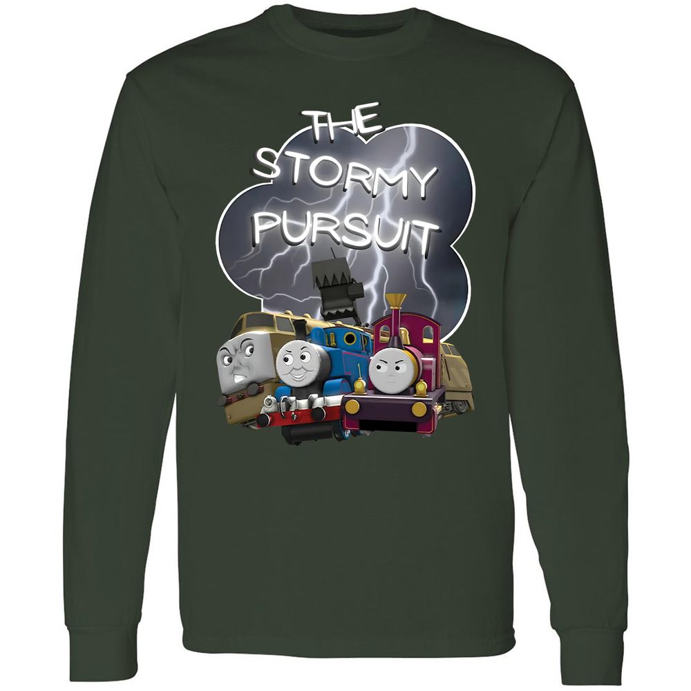 Long Sleeve T-Shirt - YUC9FEZK - Forest Green - 4