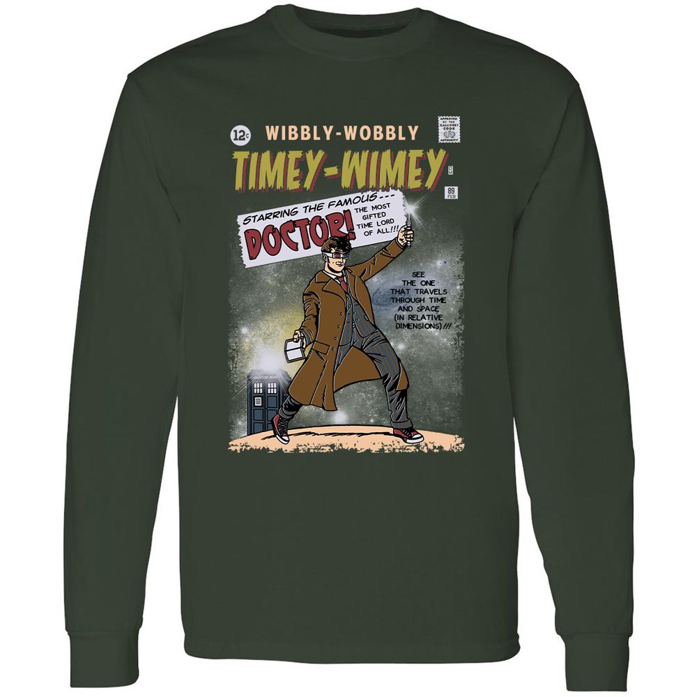 Long Sleeve T-Shirt - P63EXYNV - Forest Green - 4