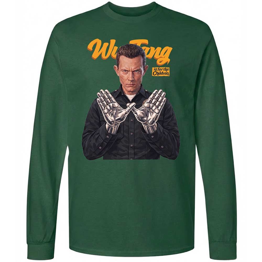 Long Sleeve T-Shirt - Black - Forest Green - 4