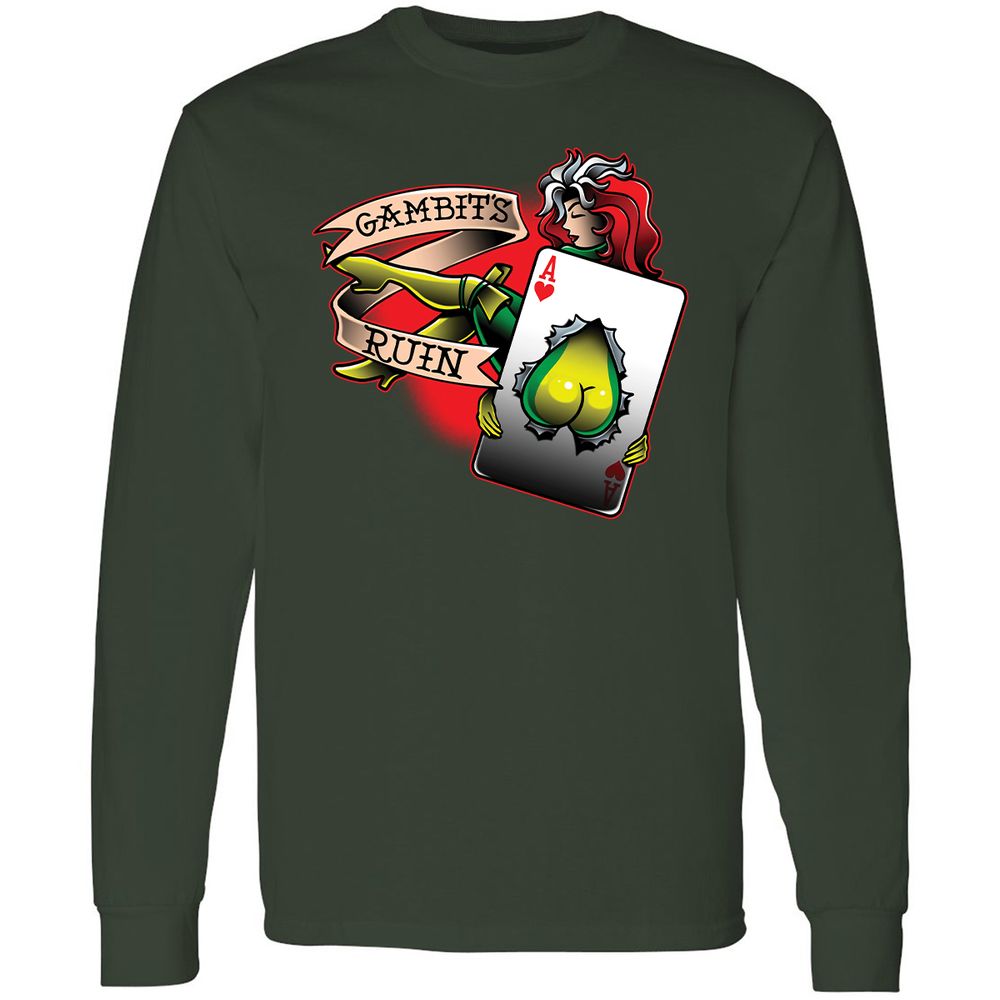 Long Sleeve T-Shirt - RSYKXG1J - Forest Green - 4