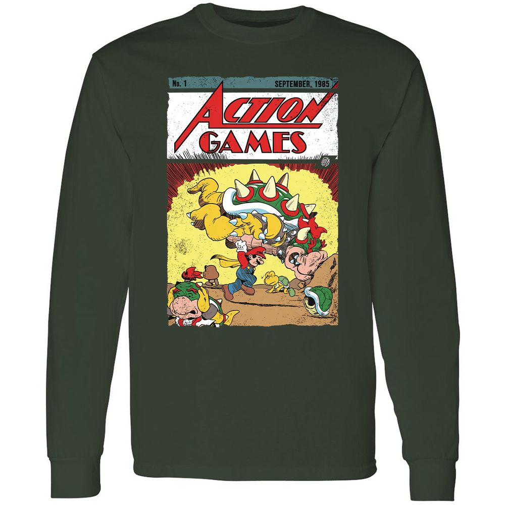 Long Sleeve T-Shirt - 5478ER9S - Forest Green - 4