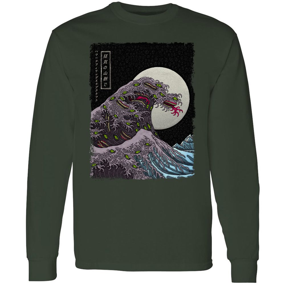 Long Sleeve T-Shirt - Q18HKTWW - Forest Green - 4