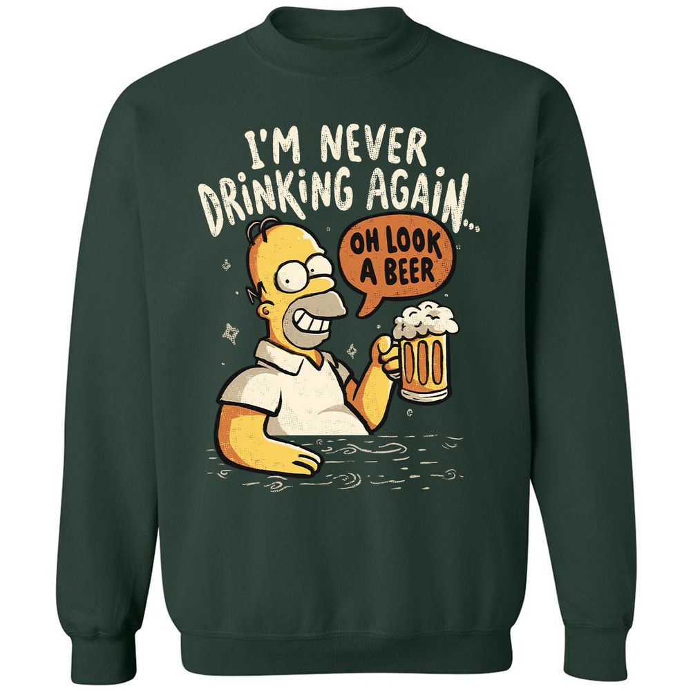 Classic Unisex Sweatshirt - 9YZJYHFU - Forest Green - 4