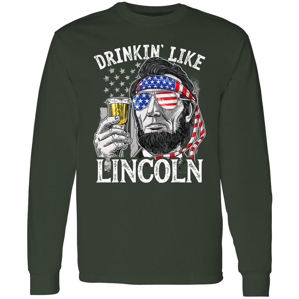 Long Sleeve T-Shirt - D7EBPPYR - Forest Green - 4