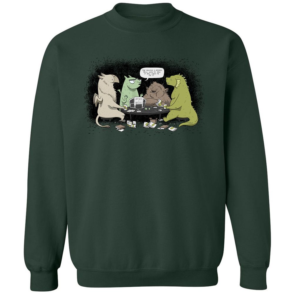 Classic Unisex Sweatshirt - 5YXB13LA - Forest Green - 4