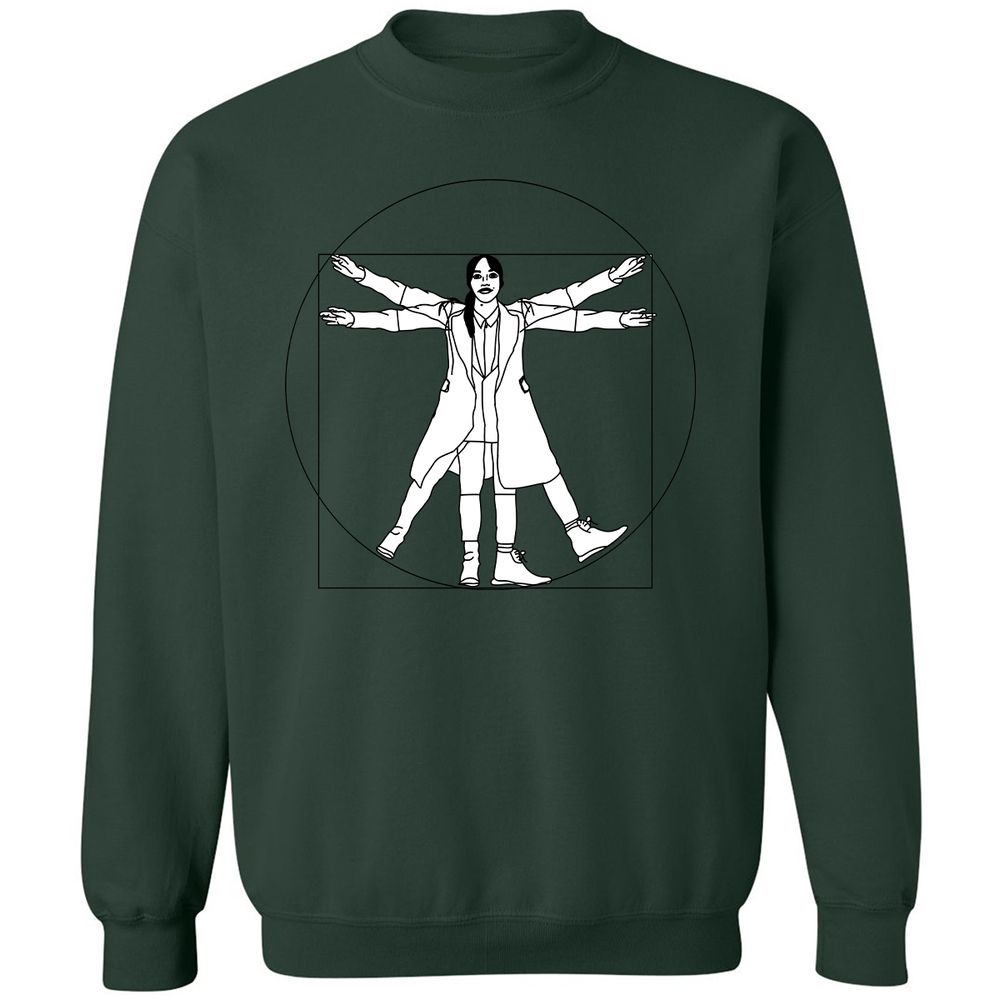 Vitruvian Philomena Cunk - Cunk on Earth - Forest Green - 4