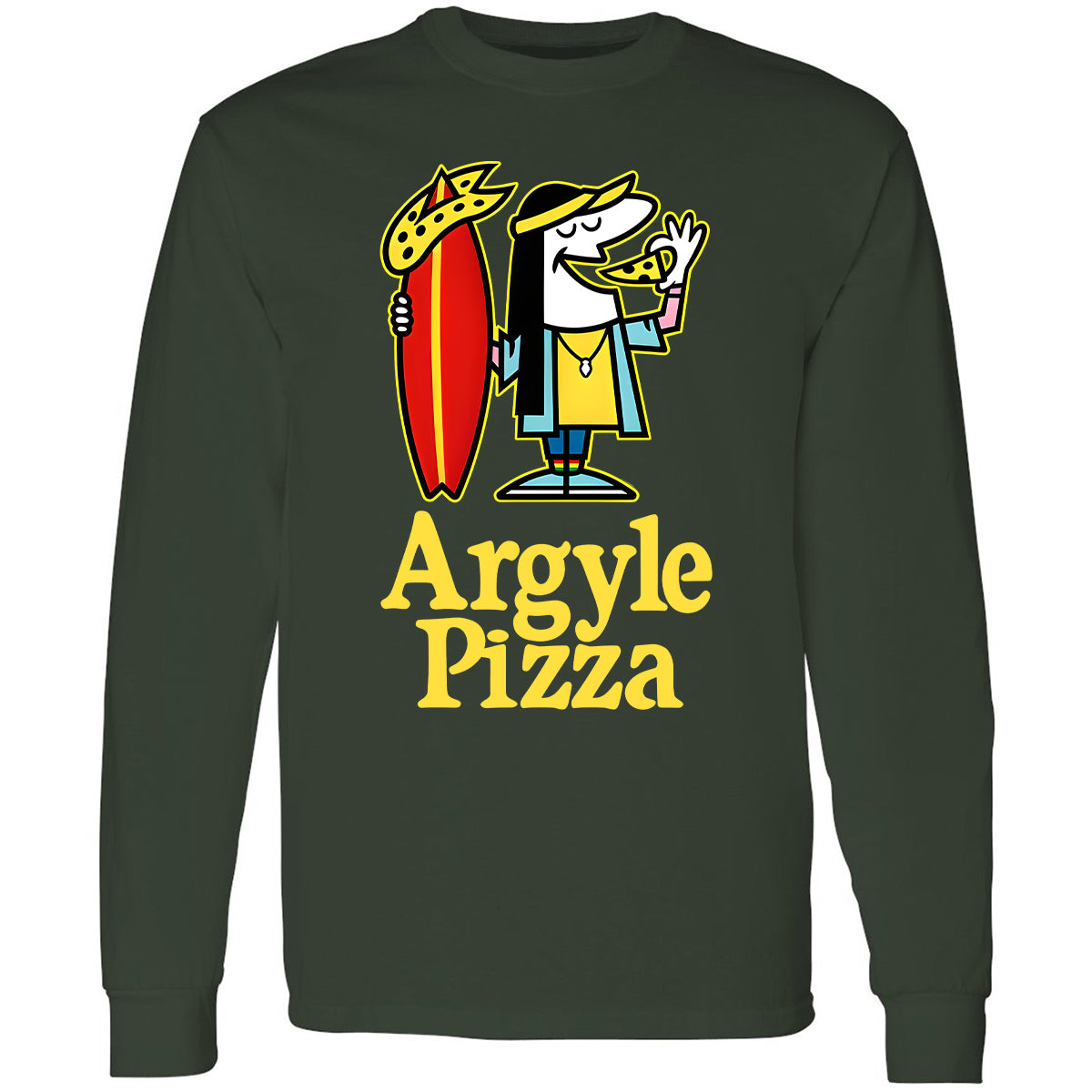 Long Sleeve T-Shirt - RFFP7KRF - Forest Green - 4