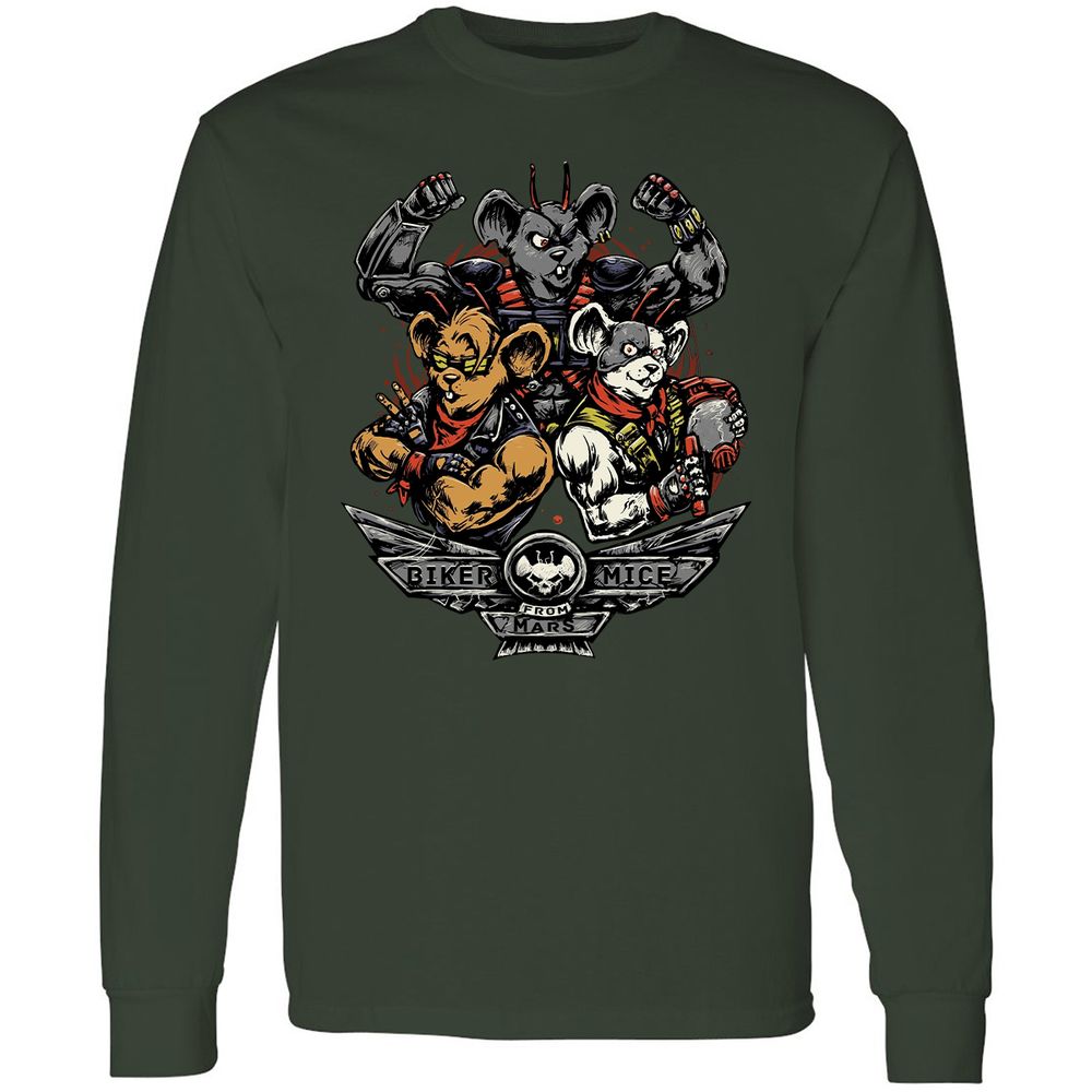 Long Sleeve T-Shirt - 5RB3PQN5 - Forest Green - 4