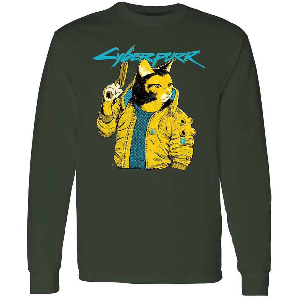 Long Sleeve T-Shirt - HF664LDU - Forest Green - 4