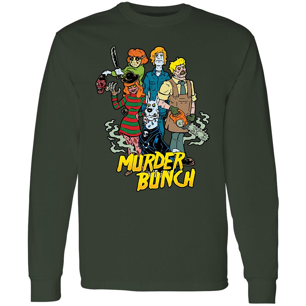 Long Sleeve T-Shirt - BZQJS7VG - Forest Green - 4