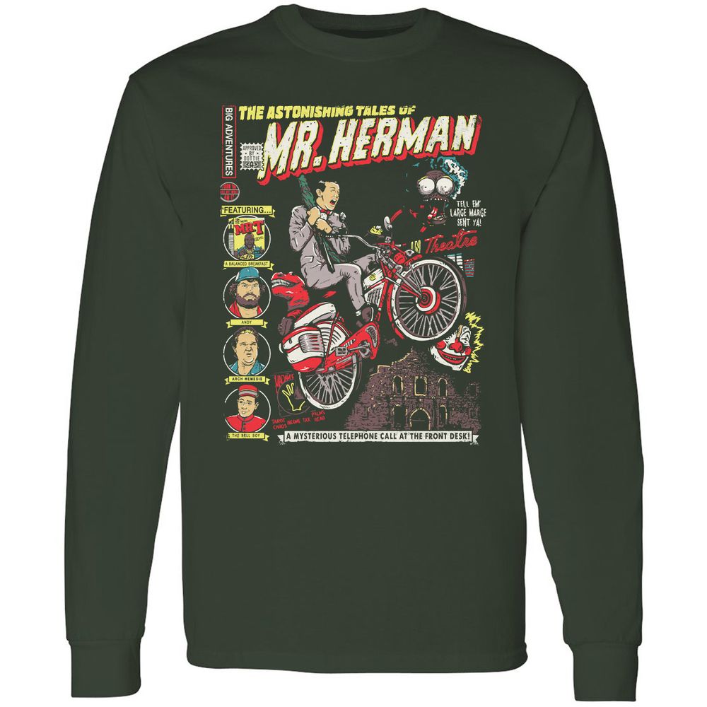 Long Sleeve T-Shirt - C2H5Q1TV - Forest Green - 4