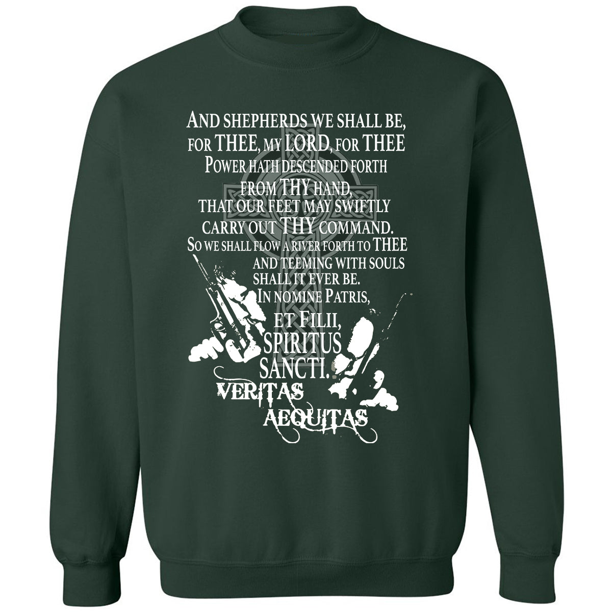 Classic Unisex Sweatshirt - A6XZLAX7 - Forest Green - 4
