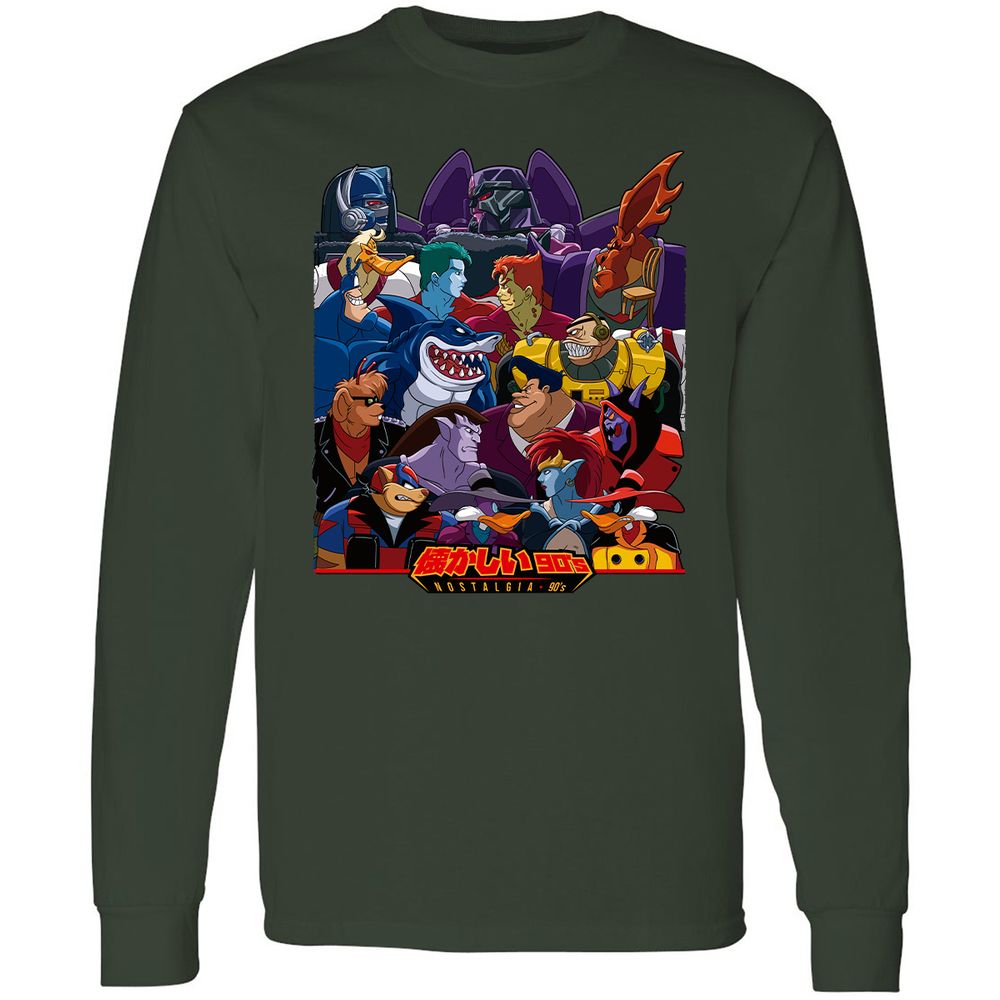 Long Sleeve T-Shirt - H1X11PKM - Forest Green - 4