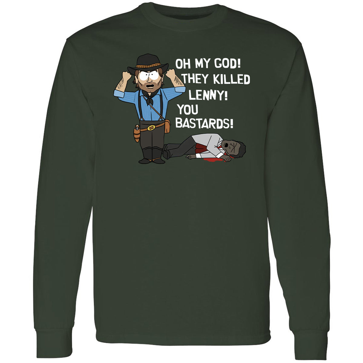 Long Sleeve T-Shirt - JJHRPBCZ - Forest Green - 4