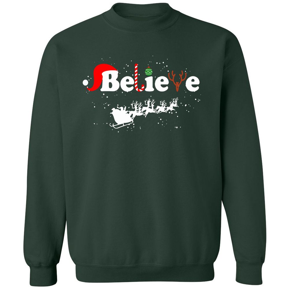 Classic Unisex Sweatshirt - KX5Q2LXY - Forest Green - 4