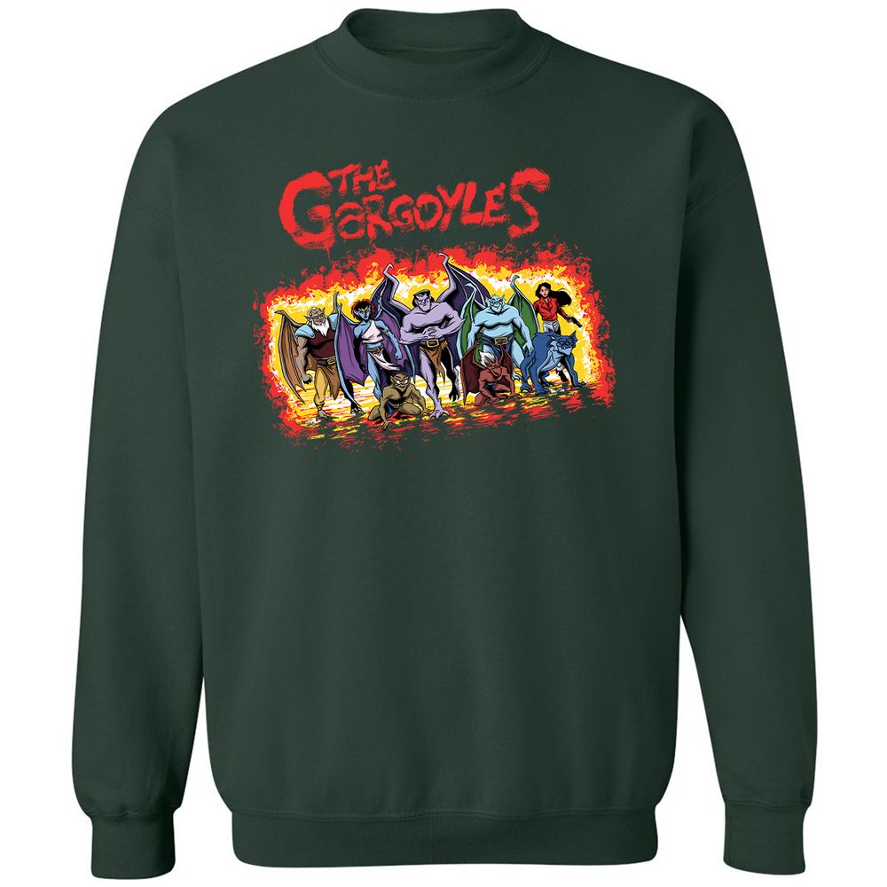 Classic Unisex Sweatshirt - A4YFH5BF - Forest Green - 4