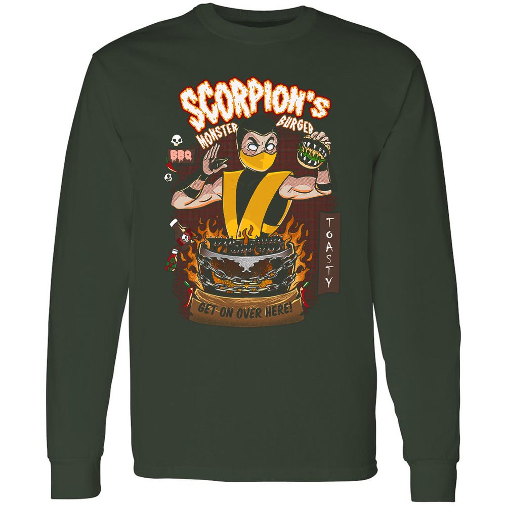 Long Sleeve T-Shirt - 9NJAG53A - Forest Green - 4