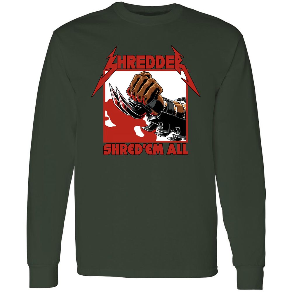 Long Sleeve T-Shirt - ZYD9HG3C - Forest Green - 4