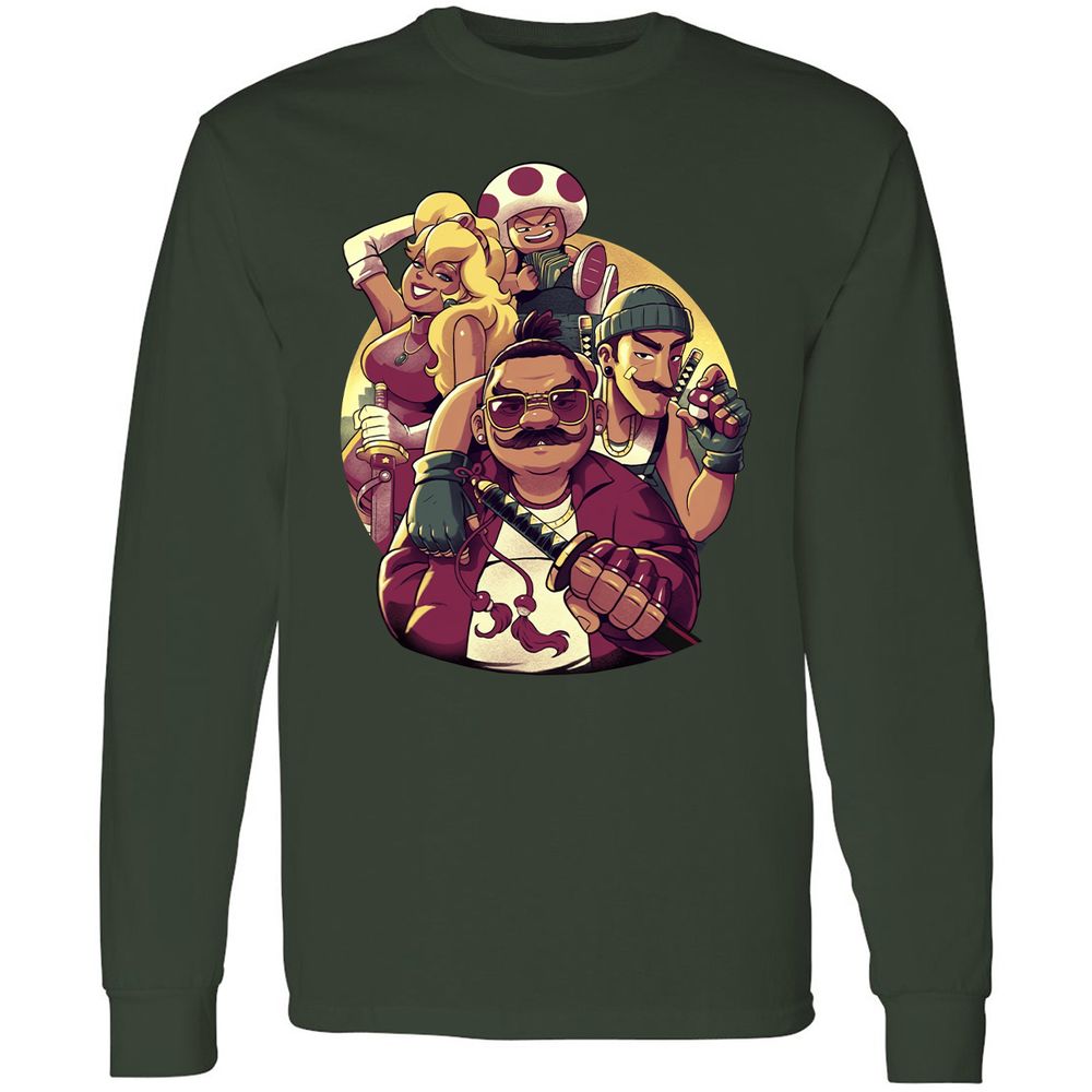 Long Sleeve T-Shirt - 2E2PHC8T - Forest Green - 4