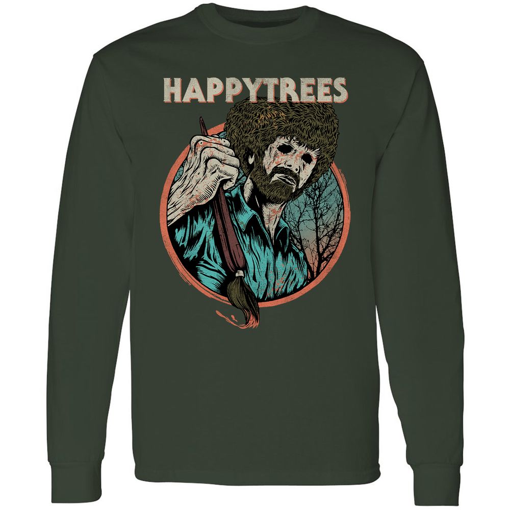Long Sleeve T-Shirt - YF6V4ENB - Forest Green - 4