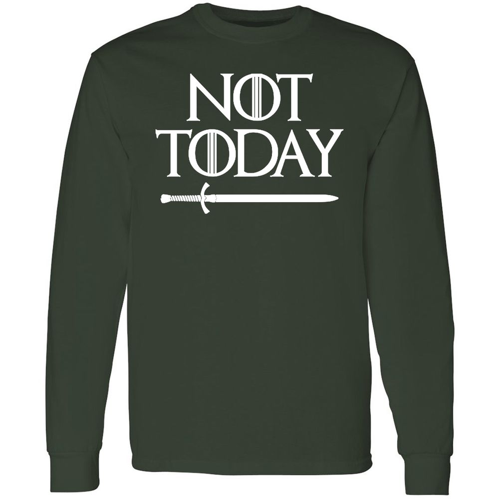 Long Sleeve T-Shirt - C67RZS65 - Forest Green - 4