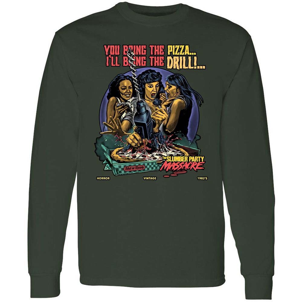 Long Sleeve T-Shirt - WVC5Q7X5 - Forest Green - 4