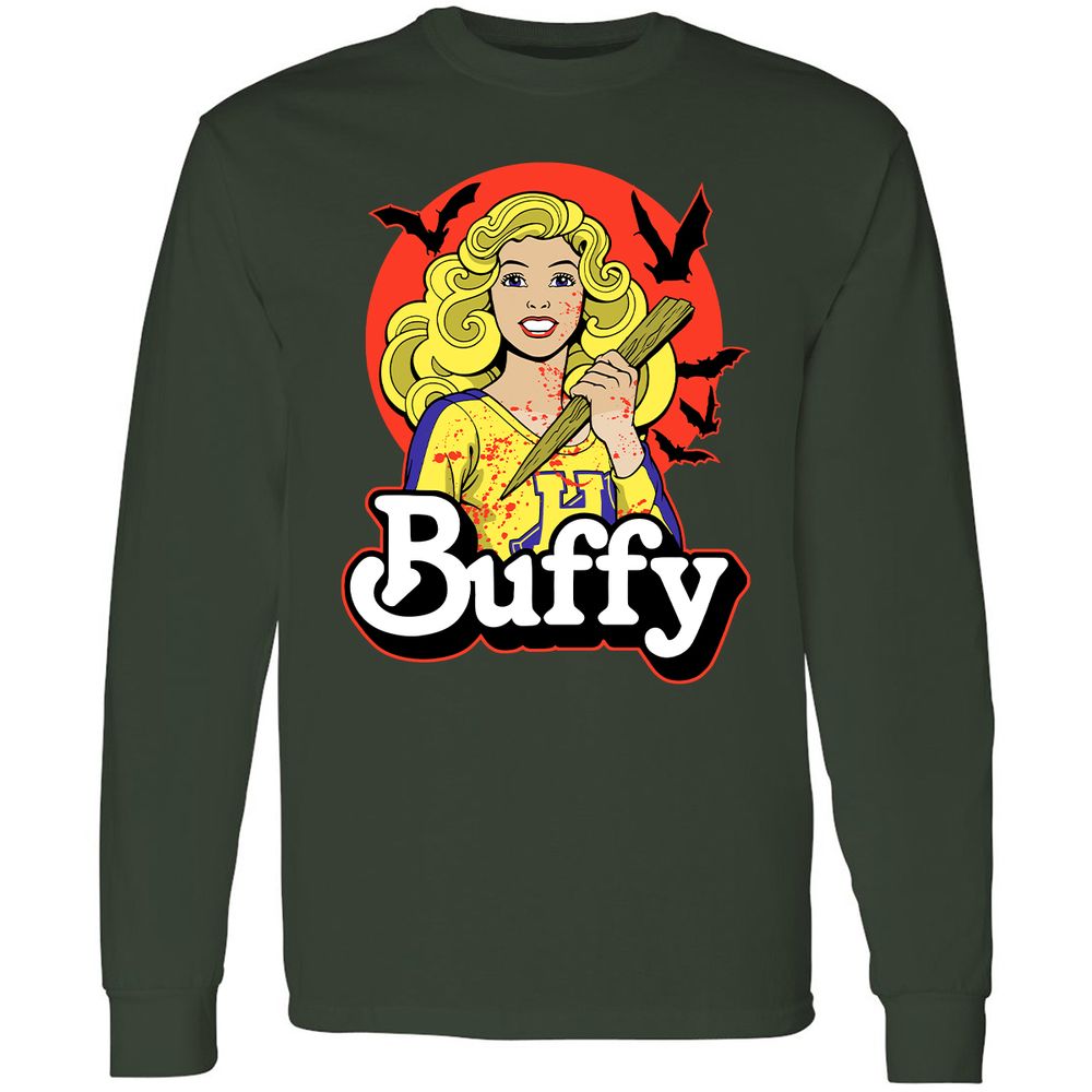 Long Sleeve T-Shirt - 9HU9FTLQ - Forest Green - 4