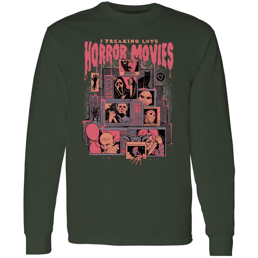 Long Sleeve T-Shirt - R9GCUXUL - Forest Green - 4