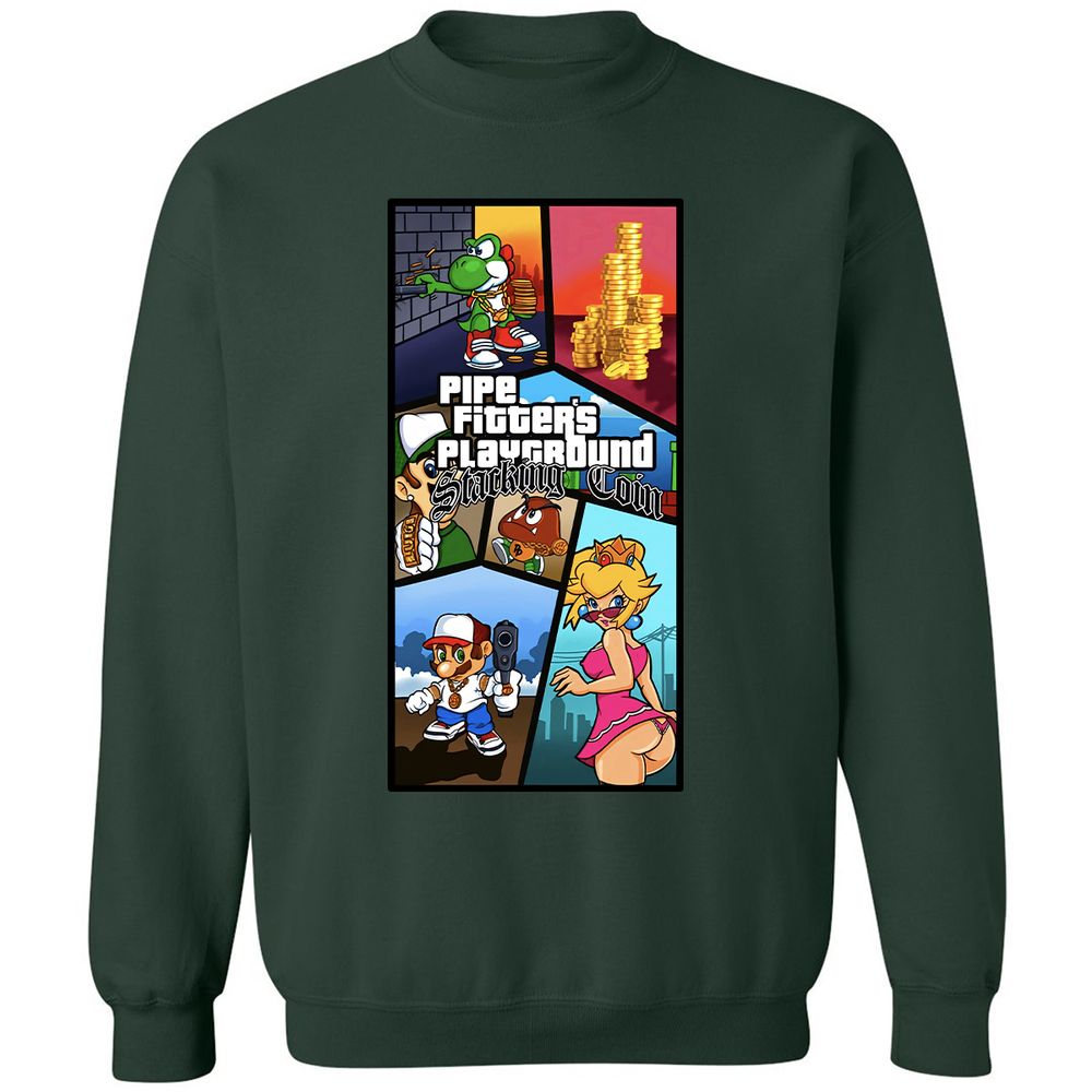 Classic Unisex Sweatshirt - YYBRFW8L - Forest Green - 4