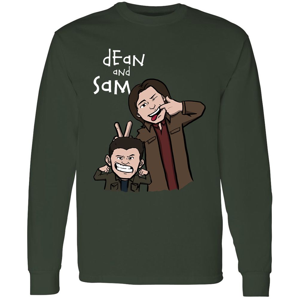 Long Sleeve T-Shirt - MSMKGQPZ - Forest Green - 4