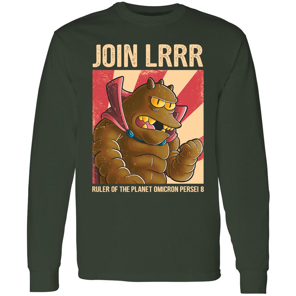 Long Sleeve T-Shirt - F9A7HSAJ - Forest Green - 4